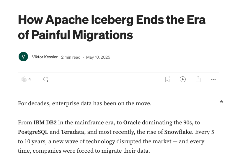 How Apache Iceberg Ends the Era of Painful Migrations